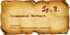 Szappanos Norbert névjegykártya